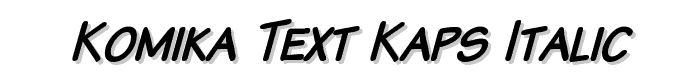 Komika Text Kaps Italic font